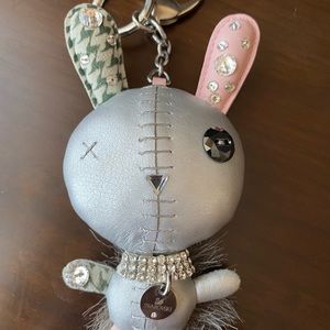 SOLD! Swarovski Mathilde Bag Charm Silver/Pink